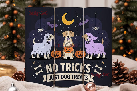 Halloween Dogs 20oz Tumbler Wrap Sublimation DesignSVG 