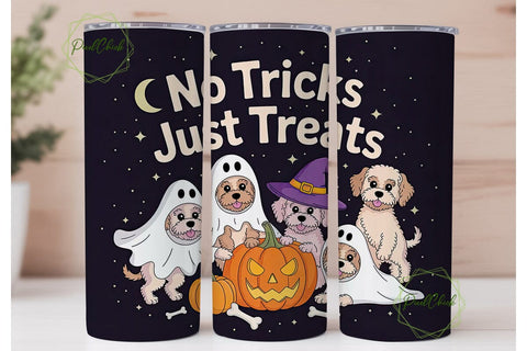 Halloween Dogs 20oz Tumbler Wrap Sublimation PixelChick 