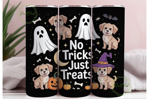Halloween Dogs 20oz Tumbler Wrap Sublimation PixelChick 