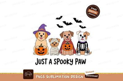 Halloween dogs costumes pumpkins celebration image Sublimation Designangry 
