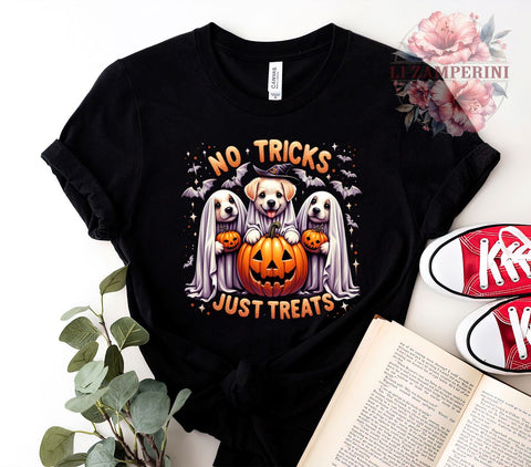 Halloween Dogs, No Tricks Just Treats, Dog PNG, Digital Download, Cute Halloween, Pet Halloween, Dog Clipart, Halloween Decor Sublimation Li Zamperini 