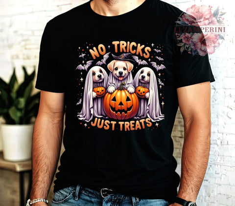 Halloween Dogs, No Tricks Just Treats, Dog PNG, Digital Download, Cute Halloween, Pet Halloween, Dog Clipart, Halloween Decor Sublimation Li Zamperini 