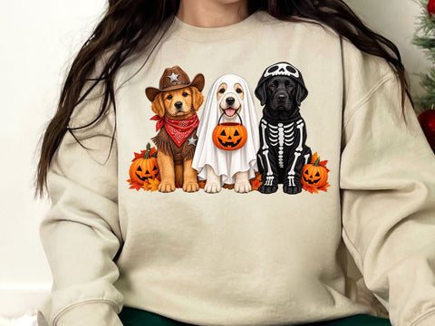 Halloween Dogs Trick or Treat PNG SVG artprintfile 