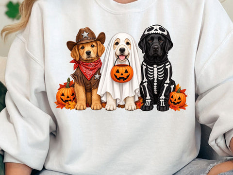 Halloween Dogs Trick or Treat PNG SVG artprintfile 