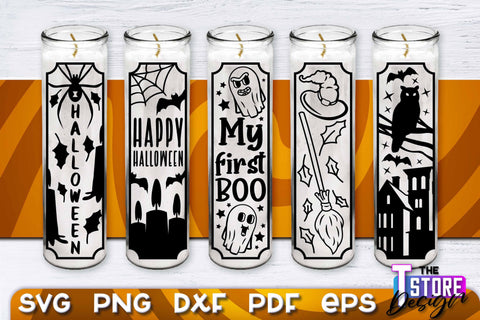 Halloween Dollar Tree Candle SVG Bundle | Jar Candle Designs | SVG Files SVG The T Store Design 