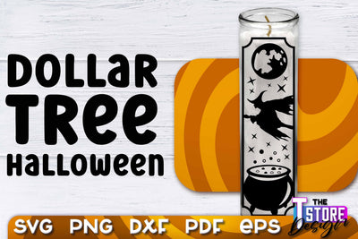 Halloween Dollar Tree Candle SVG | Jar Candle Designs | SVG File SVG The T Store Design 