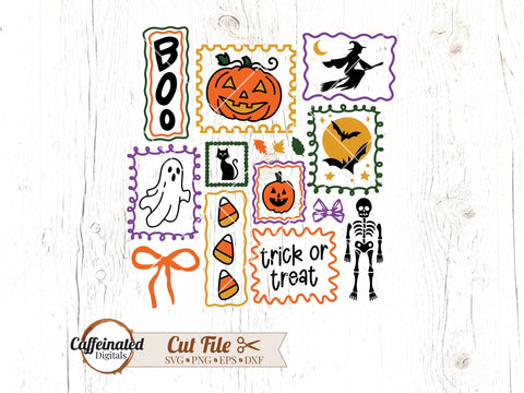 Halloween Doodle Stamp SVG Caffeinated SVGs 