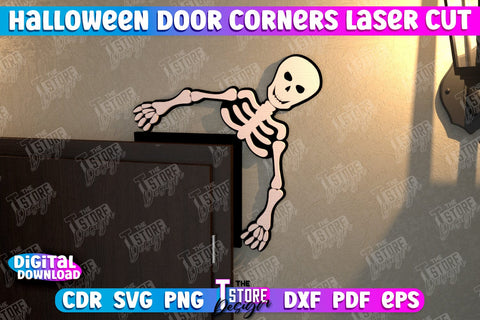 Halloween Door Corners Bundle | Door Sign | Porch Decorating | Wall Décor | CNC Files SVG The T Store Design 