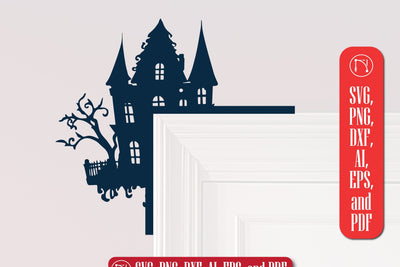 Halloween Door Corners Laser Cut SVG SVG MD JOYNAL ABDIN 
