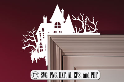 Halloween Door Corners Laser Cut SVG SVG MD JOYNAL ABDIN 