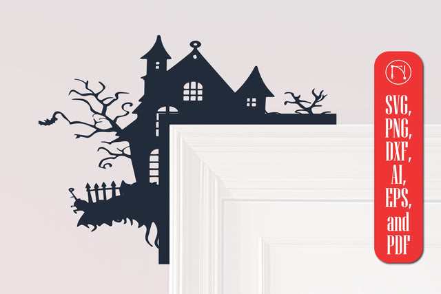 Halloween Door Corners Laser Cut SVG SVG MD JOYNAL ABDIN 