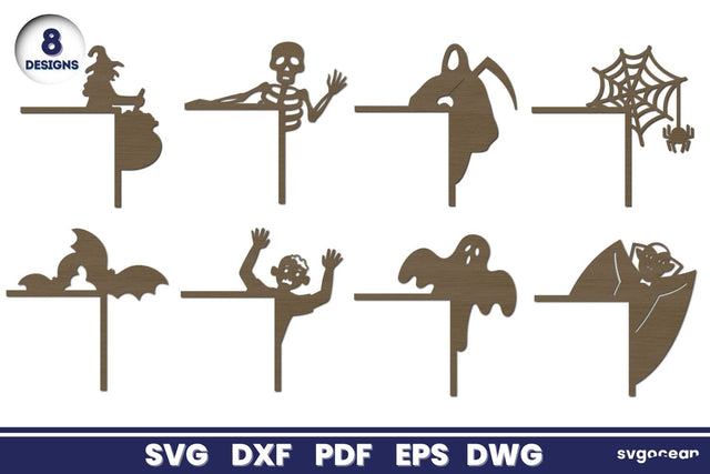 Halloween Door Corners Laser Cut SVG SvgOcean 