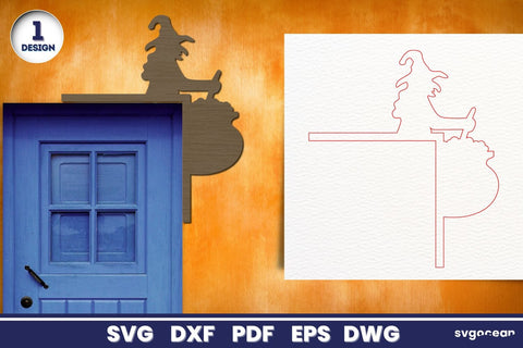 Halloween Door Corners Laser Cut SVG SvgOcean 