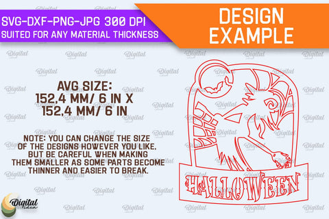 Halloween Door Hangers Laser Cut Bundle. Halloween Decor SVG SVG Evgenyia Guschina 