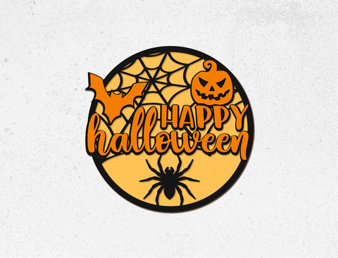 Halloween Door Hangers Laser Cut Template SVG LaserCutano 