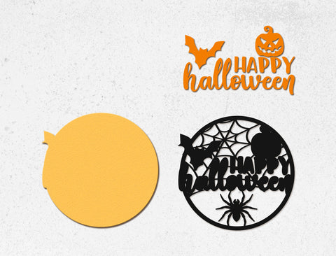 Halloween Door Hangers Templates SVG LaserCutano 