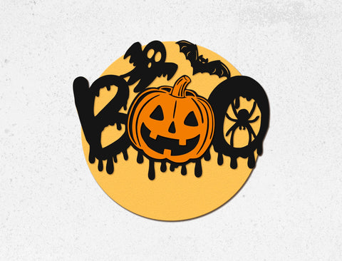 Halloween Door Hangers Templates SVG LaserCutano 