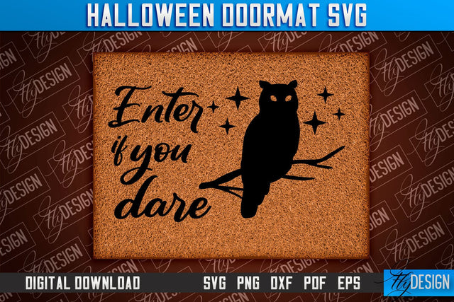 Halloween Doormat SVG Design | Halloween Quotes SVG | SVG Design SVG Fly Design 