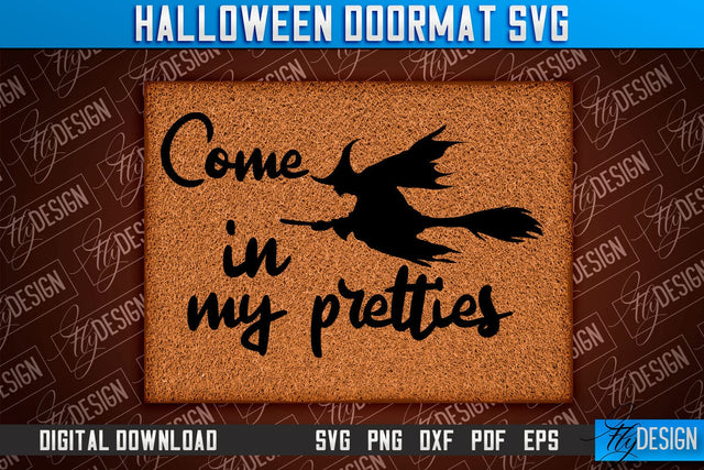 Halloween Doormat SVG Design | Halloween Quotes SVG | SVG Design SVG Fly Design 