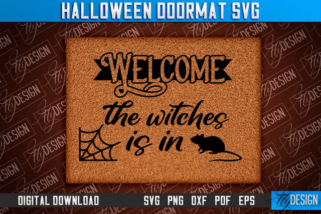 Halloween Doormat SVG Design | Halloween Quotes SVG | SVG Design SVG Fly Design 
