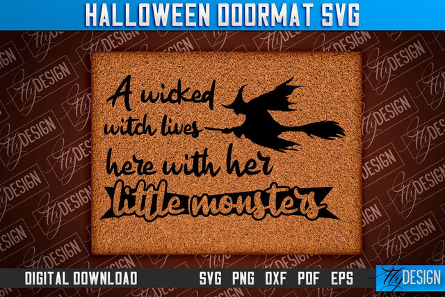Halloween Doormat SVG Design | Halloween Quotes SVG | SVG Design SVG Fly Design 