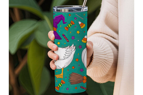 Halloween Duck 20oz Tumbler Wrap Sublimation DesignSVG 
