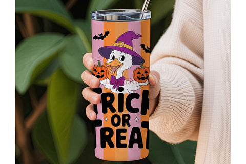 Halloween Duck 20oz Tumbler Wrap Sublimation DesignSVG 