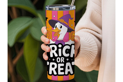 Halloween Duck 20oz Tumbler Wrap Sublimation DesignSVG 