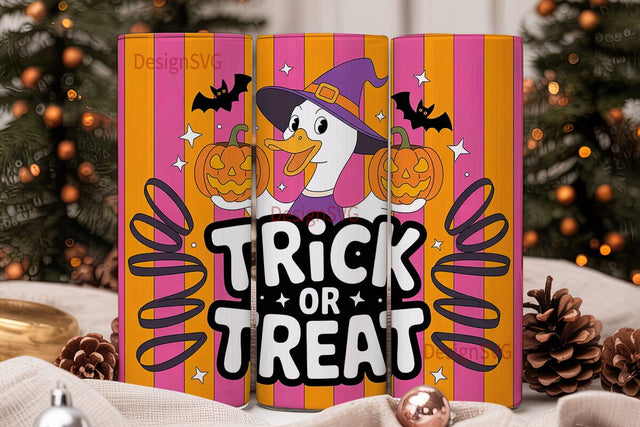 Halloween Duck 20oz Tumbler Wrap Sublimation DesignSVG 