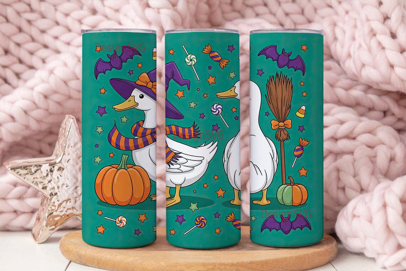 Halloween Duck 20oz Tumbler Wrap Sublimation DesignSVG 