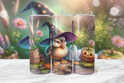 Halloween Duck Tumbler Wrap Sublimation Design Sublimation BijouBay 