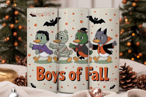 Halloween Ducks 20oz Tumbler Wrap Sublimation DesignSVG 