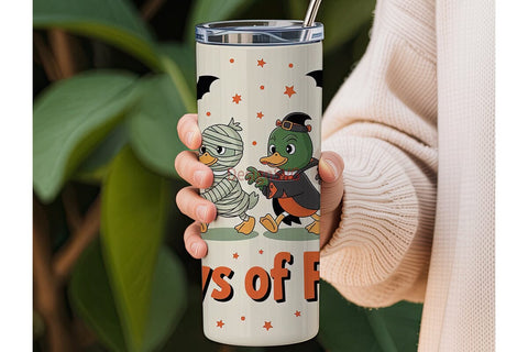 Halloween Ducks 20oz Tumbler Wrap Sublimation DesignSVG 