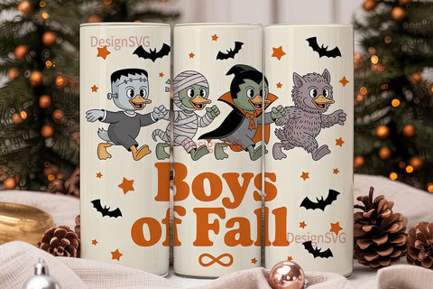 Halloween Ducks 20oz Tumbler Wrap Sublimation DesignSVG 