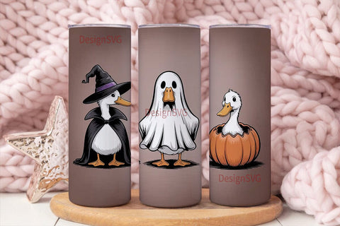 Halloween Ducks 20oz Tumbler Wrap Sublimation DesignSVG 