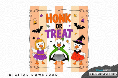 Halloween ducks honk or treat sublimation png design Sublimation Regulrcrative 