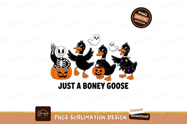 Halloween ducks with pumpkins and lights trick Sublimation Designangry 