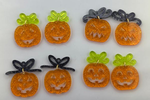 Halloween Earrings 16-Design Bundle Laser SVG File SVG Crafting With Brenna 