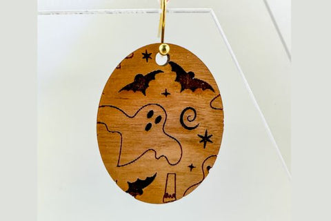 Halloween Earrings 5-Design Bundle Laser SVG File SVG Crafting With Brenna 