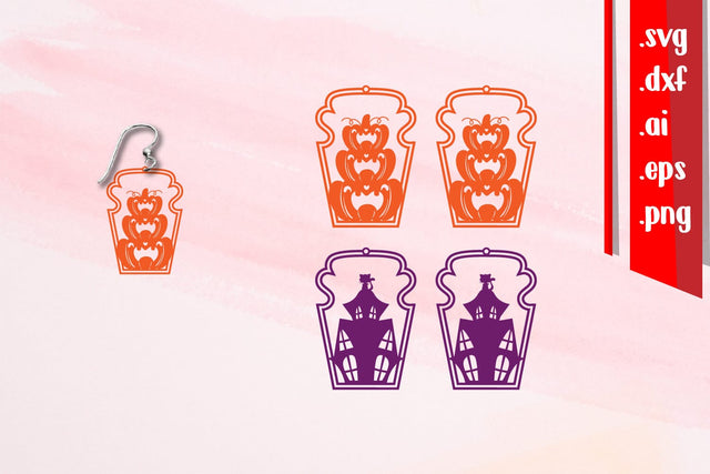 Halloween Earrings Bundle SVG zafrans studio 