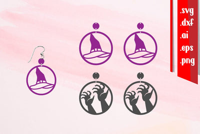 Halloween Earrings | Halloween Jewelry SVG zafrans studio 