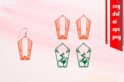 Halloween Earrings | Halloween Keychain SVG zafrans studio 