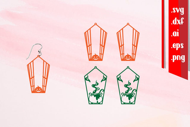 Halloween Earrings | Halloween Keychain SVG zafrans studio 