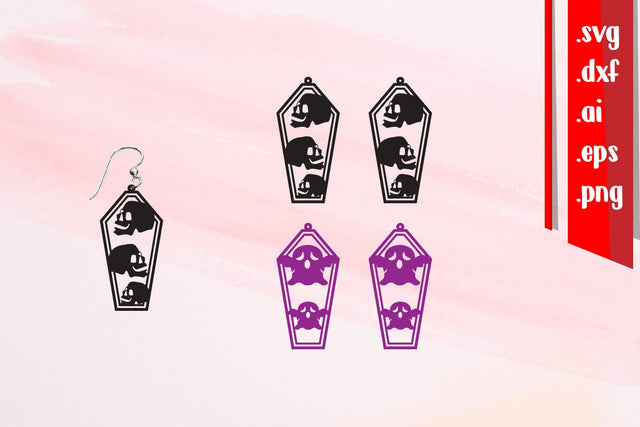 Halloween Earrings | Halloween Keychains | Cut & Engrave SVG zafrans studio 