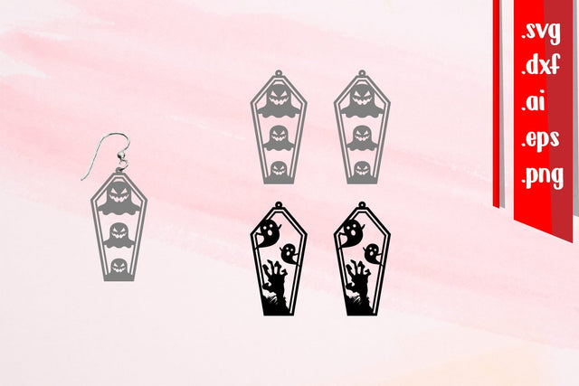 Halloween Earrings | Halloween Keychains | Cut & Engrave SVG zafrans studio 