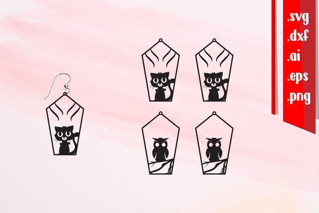 Halloween Earrings | Halloween Keychains SVG zafrans studio 