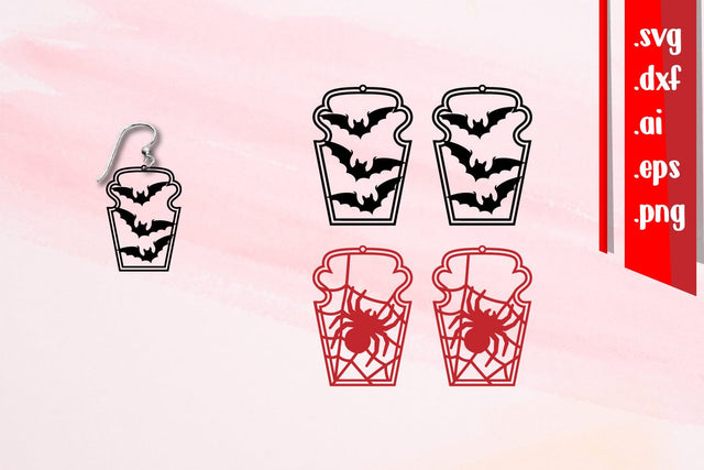 Halloween Earrings | Halloween Keychains SVG zafrans studio 