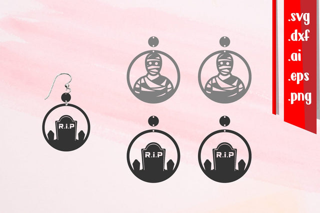 Halloween Earrings | Keychains | Jewelry SVG zafrans studio 