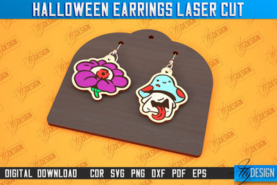 Halloween Earrings Laser Cut | Jewelry Design | Bijoux Design | CNC Files SVG Fly Design 