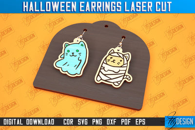 Halloween Earrings Laser Cut | Jewelry Design | Bijoux Design | CNC Files SVG Fly Design 
